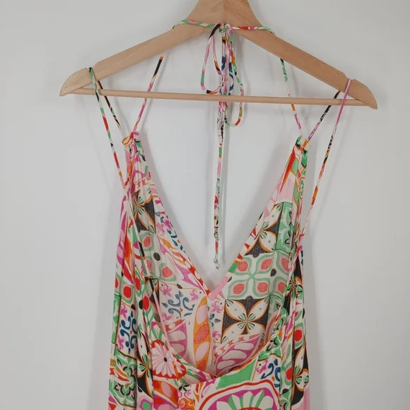 ASOS High-Low Printed Midi Dress - Picture 5 of 9